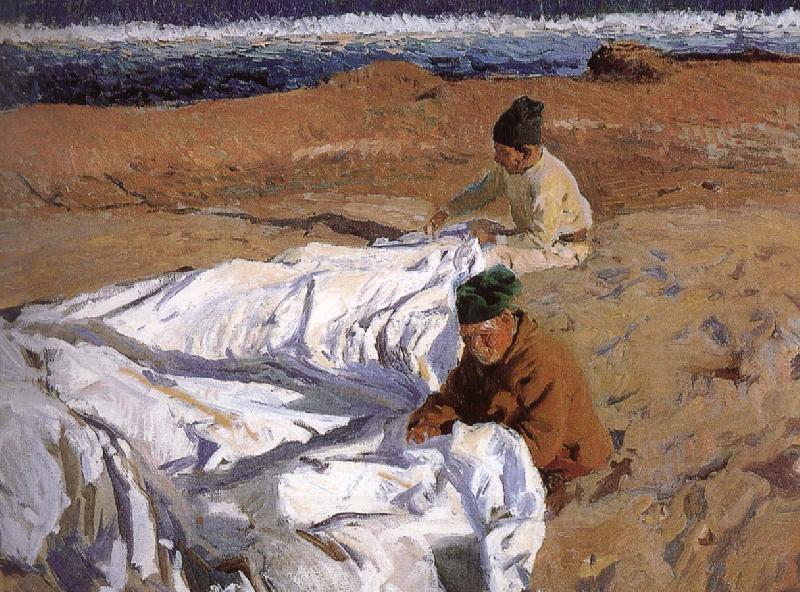 Joaquin Sorolla Fan meeting oil painting picture